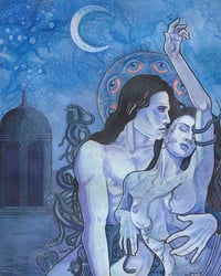 Image 2 of Let The Devil In Original Watercolor 