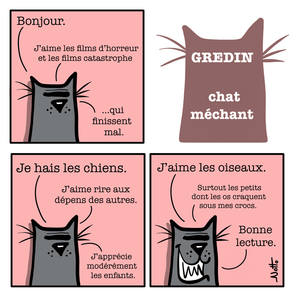 Gredin, chat méchant 