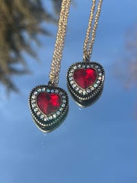 Red Heart Necklaces 