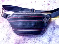 Image 1 of HIP BAG "innertube red stripes"