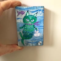 Image 4 of Original painting -mermaid kitten