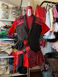 Image 1 of amor dress-blazer tartán
