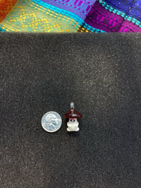 Image 1 of Red blizzard Buddha mushroom character pendant 