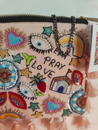 Image 7 of NUDE peach Eat pray love bag and headband set