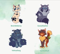 Image 2 of 2" Warriors Medicine Cats Stickers