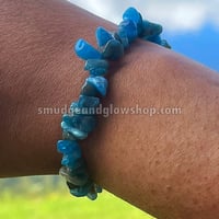 Image 2 of NEW* Apatite Chip Bracelet 