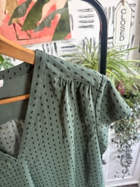 Image 2 of Polka dot sheer shirt