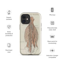 Image 5 of Antique Bookpage Detailed Anatomical Illustration Human Torso Tough Case for iPhone®