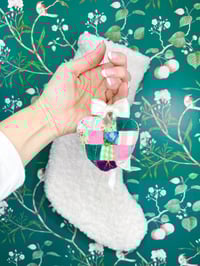 Image 3 of My Heart To Yours Ornament Quilted Bow 2