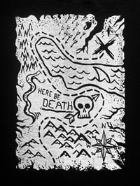 Image 2 of 'Here Be Death' Screenprint Tees