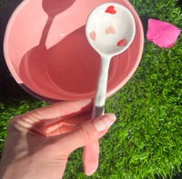 Image 5 of Handmade Heart Ceramic Bowl & Spoon