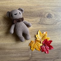 Image 1 of Crochet walnut brown Weebee bear