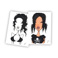 Hand Drawn Doll Portraits