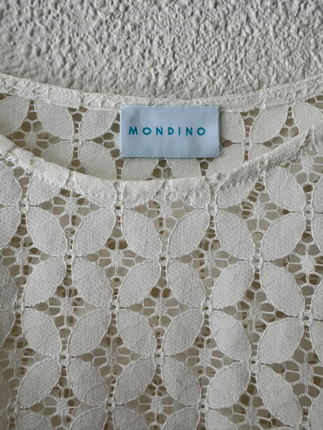 WHITE GUIPURE LACE KAFTAN