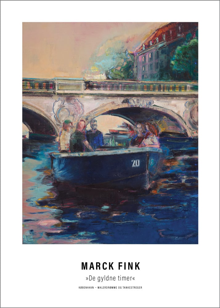 Image of Art poster / "København – Malerdrømme og tankestreger – De gyldne timer"