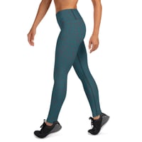 Image 4 of Blue Leo Yoga Leggins