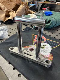 Image 3 of 4.75” Chrome Widened and Extended Cast Riser 