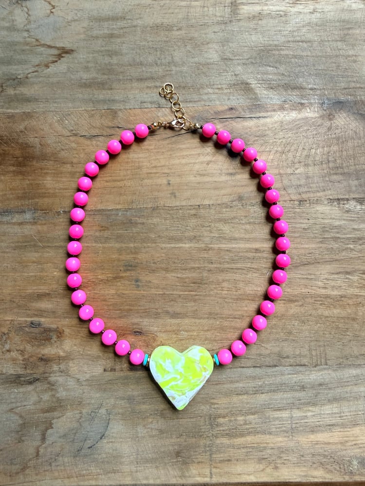 Image of Clay Heart Necklace