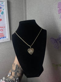 Heart rolex necklace 