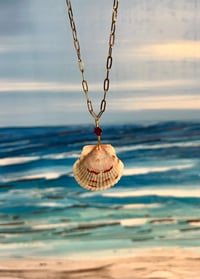 Image 3 of Scallop Shell Necklace N198