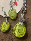 Limeade Pendant Necklace & Earrings