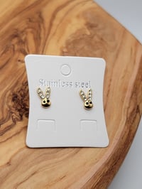 Image 5 of Bunny stud earrings