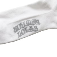 Image 2 of Whimsy x Lolas ‘Blood’ Socks [WHITE]