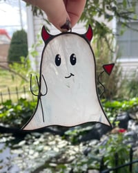 Image 1 of Stained Glass Devil Ghost