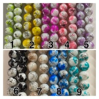 10mm Painted Glass Bead Strand