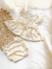 Image 3 of Photo prop - Newborn girls photography set - Eiline - mustard flowers