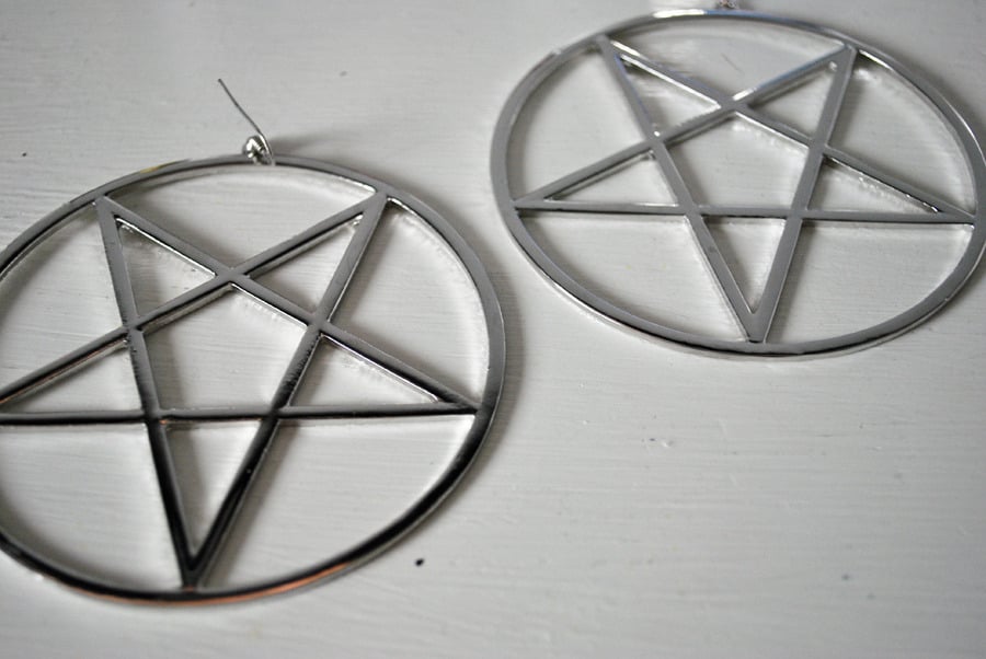 Image of Pentagram earrings