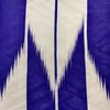 Antique Mon Kinsha Silk Kimono (Purple & Silver Arrows)