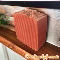 Image 2 of Date Night Champagne +Pomegranate Goats Milk Handcrafted Soap