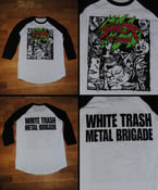 Image of White Trash Metal Brigade baseball jersey