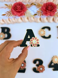 Image 4 of FLORAL ALPHABET + NUMBERS SVG BUNDLE / ARCHIVO DIGITAL 