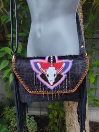 Image 1 of Barca bag -black leopard