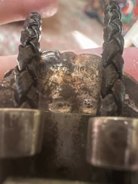 Image 9 of Native American Made Sterling Kachina Turquoise Bolo Tie