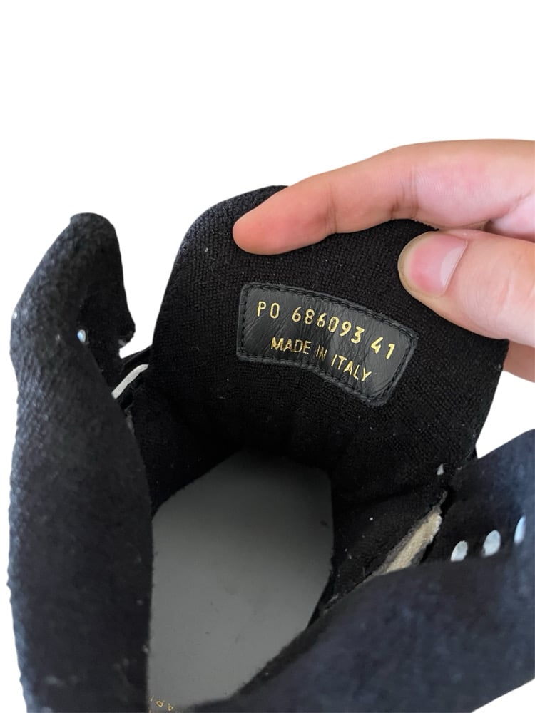 Image of Saint Laurent Cure Leather Trainers