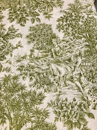 Image 4 of Loneta - Toile de Jouy - Pistacho - 10€/m