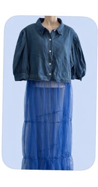 Image 5 of 4XL X-Plus Wear Denim Top w/ Sheer net Bottom #118*15
