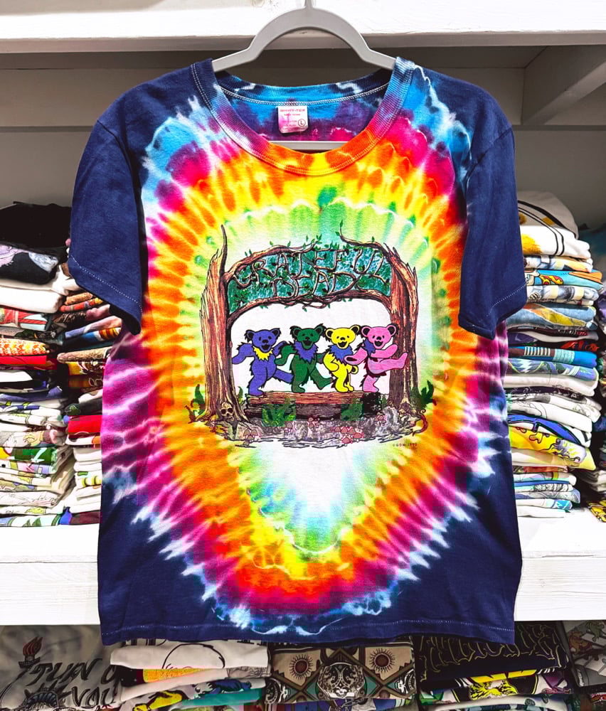 【希少】90s greatful dead tee Vintage 90s 1liquid blue tie dye 1998 dated Grateful dead