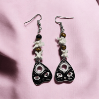 Ouija Board Rattlesnake Earrings 