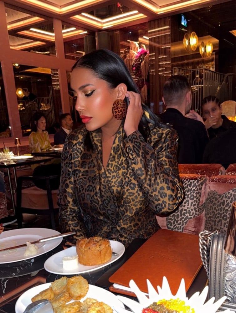Image of SHIMMERY LEOPARD PRINT SUIT SET (MEDIUM)