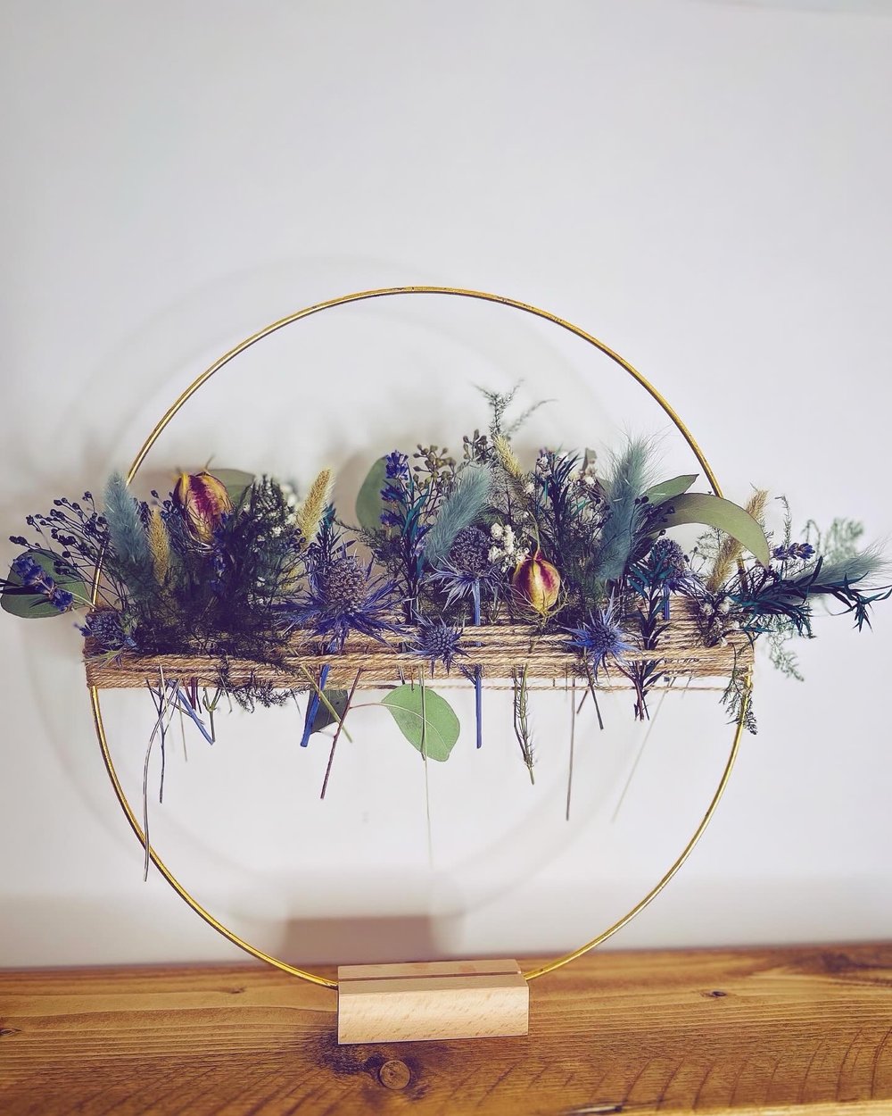 Dried Flower Hoops 