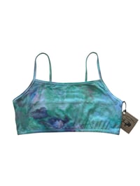 Image 3 of L/XL (40) Bralette in Mermaid Watercolors Ice Dye