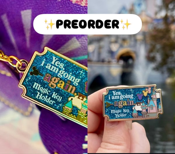 Image of PREORDER- West Coast Key pin or keychain / bag charm