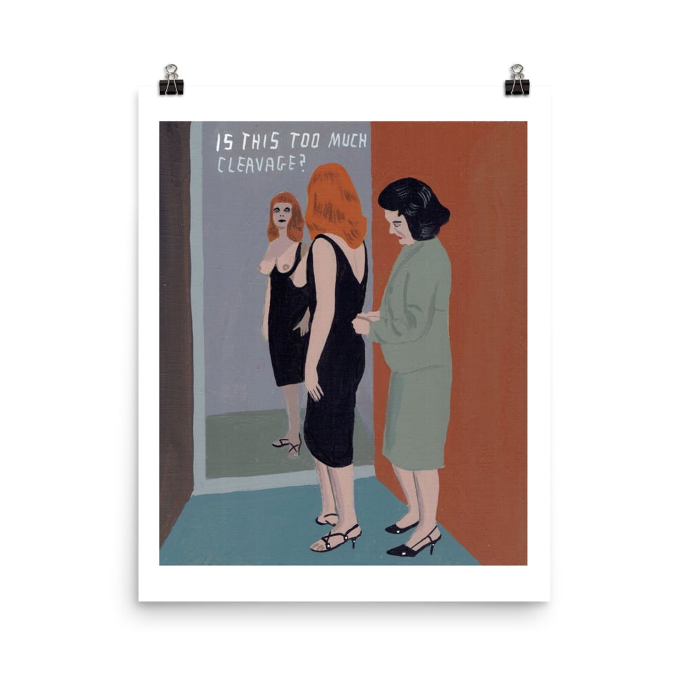 Image of IS THIS TOO MUCH CLEAVAGE POSTER