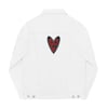 CROSSFACE PRO  White Unisex denim jacket 