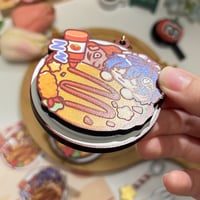 Image 8 of Hoyomaid Omurice Wooden Keychains