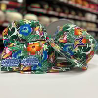 Image 3 of New Era 59Fifty Floral Metallic Royal “Tropical Queen “